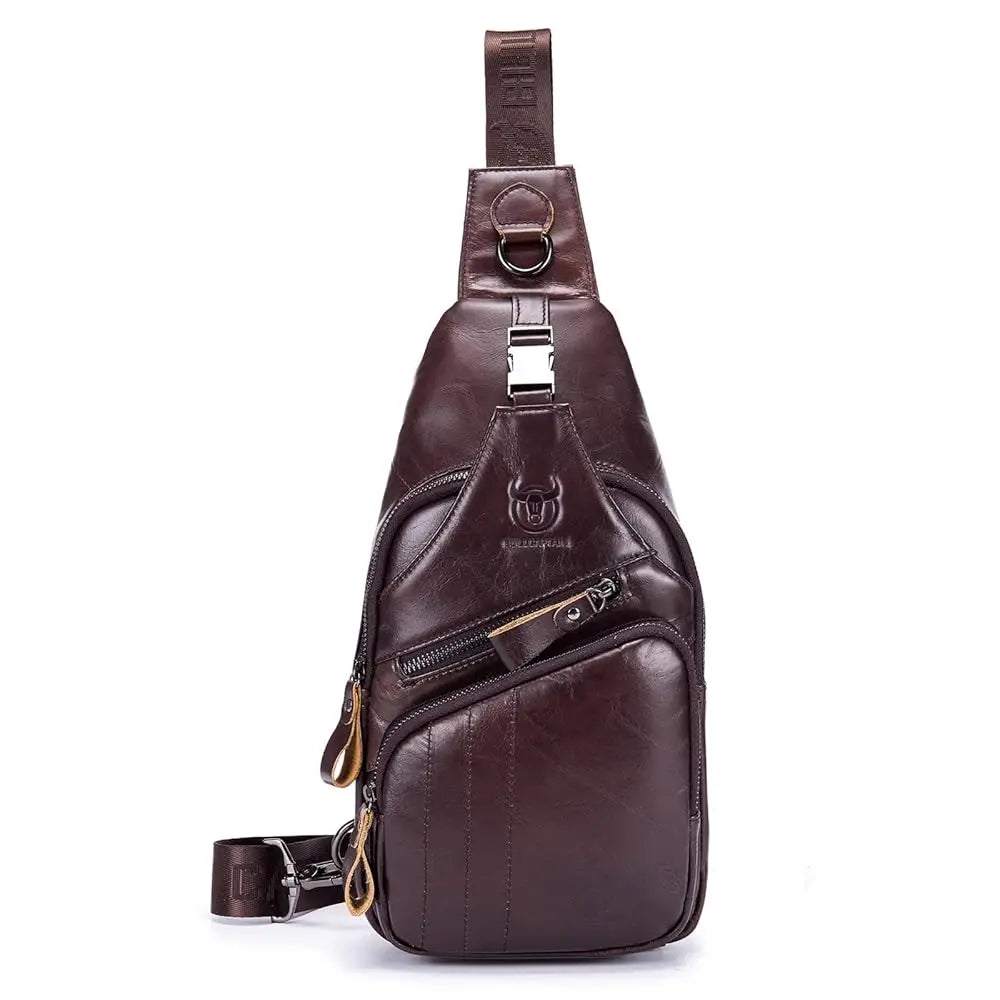 Genuine Leather Sling Bag for Men