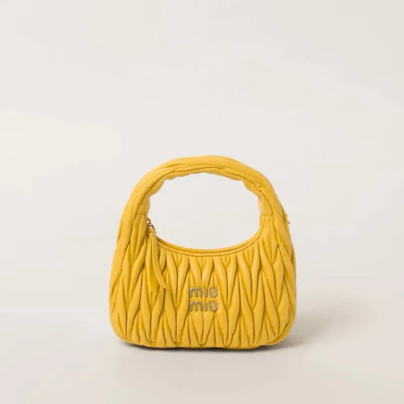 De Crossbody One Shoulder Underarm Fashion Casual Sheepskin Cloud Bag Wallet 2024