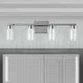 4-Light 16w Bathroom Lighting Fixtures Over Mirror With Clear Glass Shade Bathroom Vanity Light Led Bathroom Lights Over Mirror