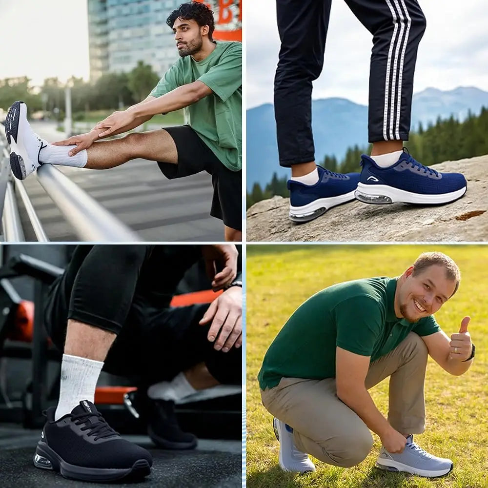 Men's Wide Walking Fashion Shoes, Orthotic Arch Support Sneakers for Plantar Fasciitis Pain Relief, Comfort Casual Daily Spor