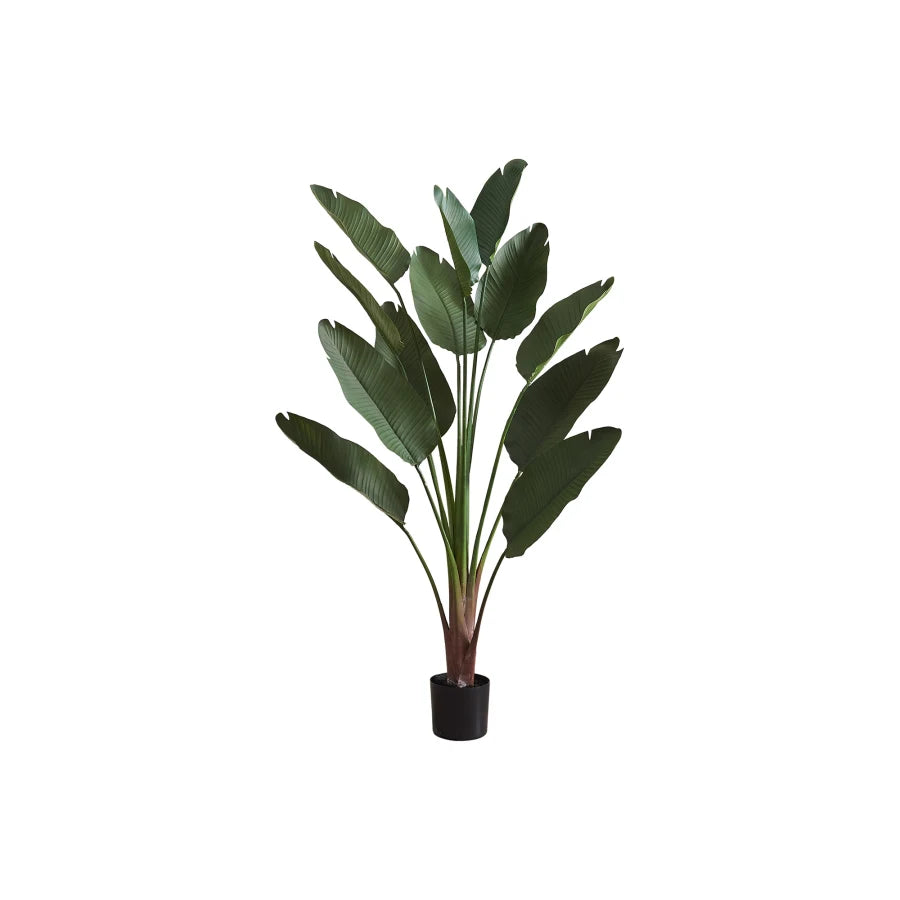 Artificial Plant 83 Tall Indoor Decorative Floor Palm Tree Real Touch Green Leaves Black Pot