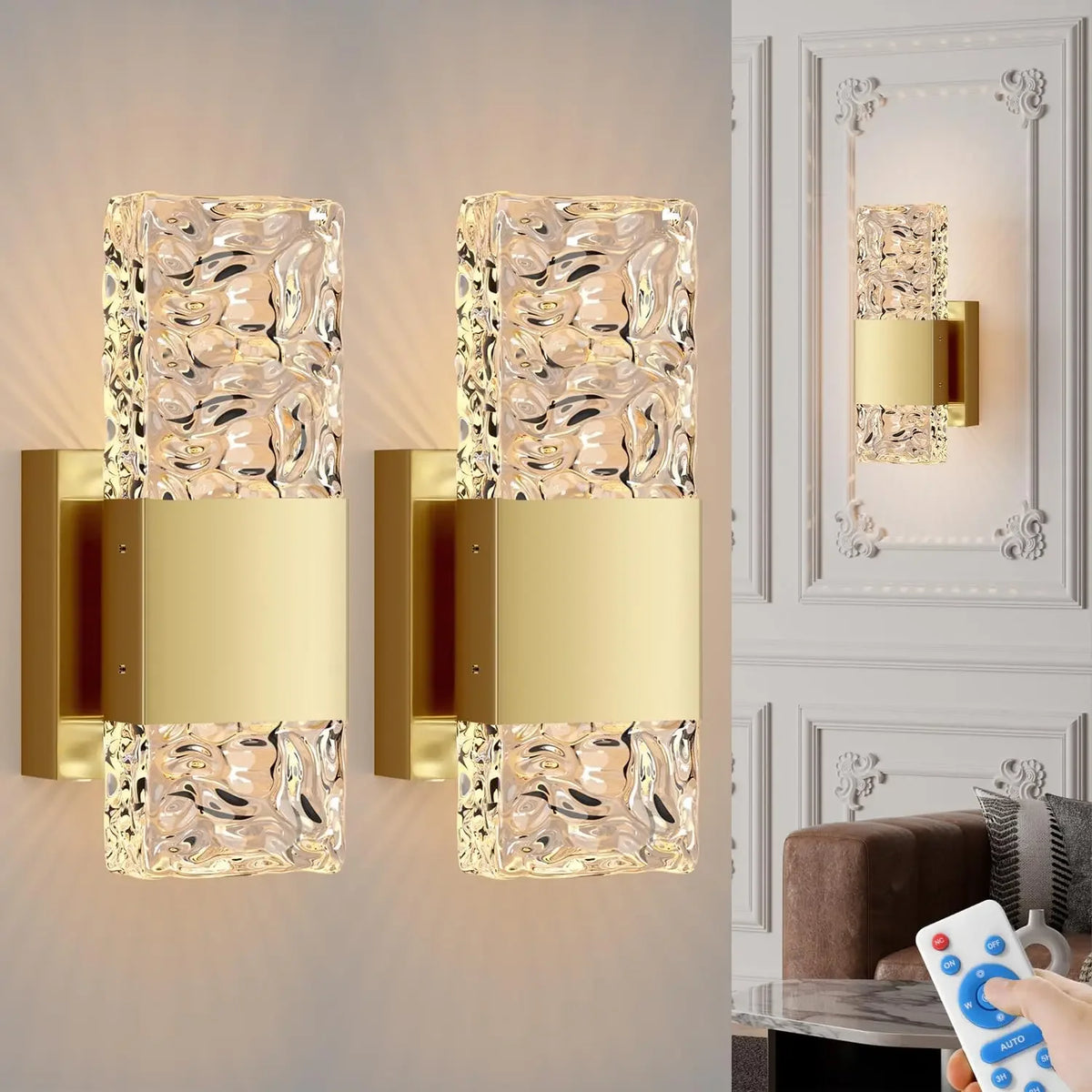 Battery Operated Wall Sconce Rechargeable Battery Powered 12000mAh Wall Light Indoor Not Hardwired Wall Lamp Fixtures for Bedroo