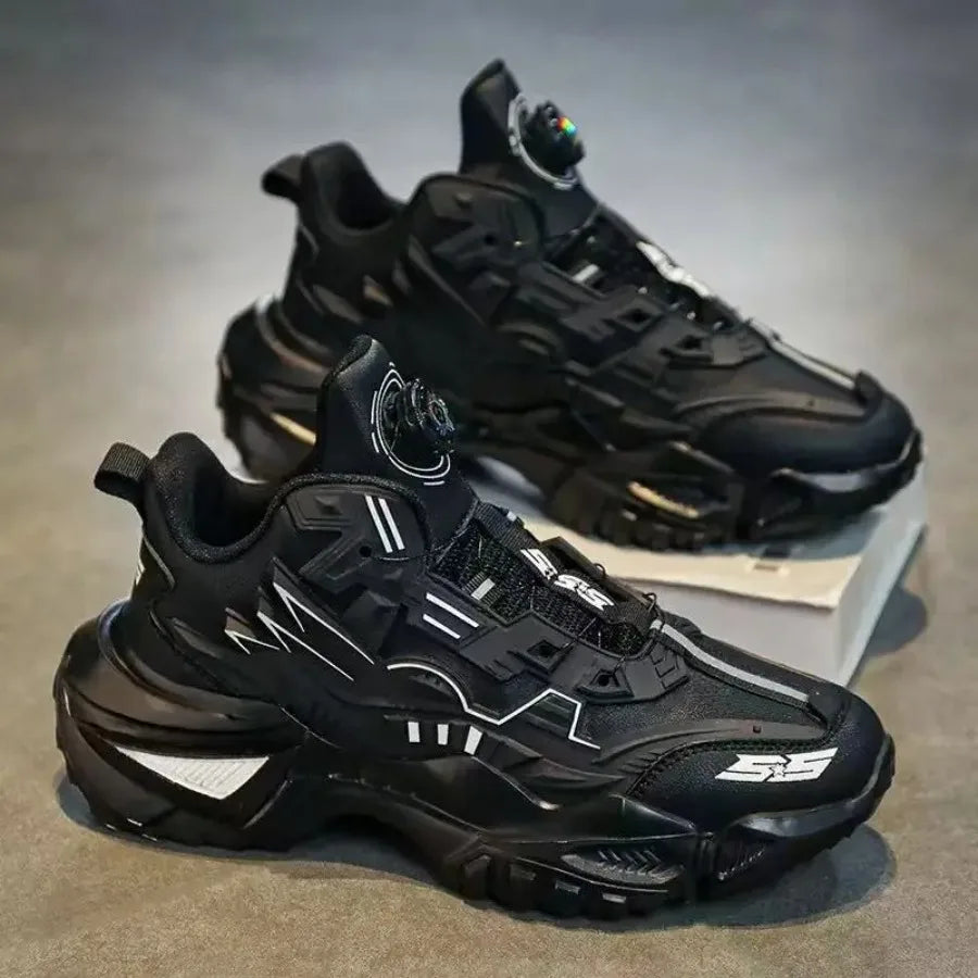 Men's Olive and Black All-Season Mid-Top Sneakers - Breathable Lightweight Road Running Shoes with Cushioned EVA Sole Non-Slip