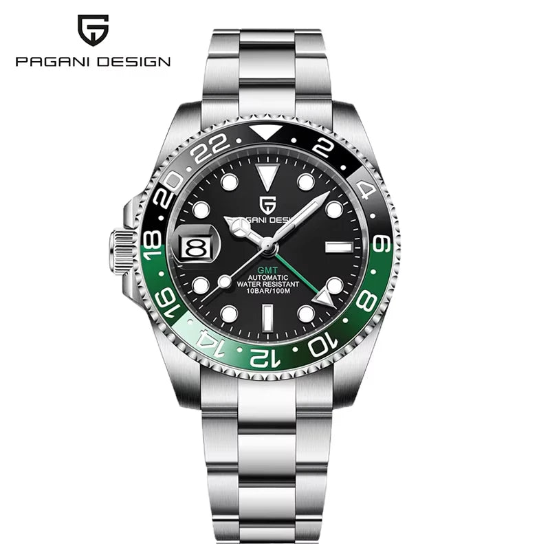 2026 PAGANI DESIGN New Business Men Mechanical Wristwatch 100M Waterproof Sapphire Glass PD-1662 GMT 40mm Watch Men Reloj Hombre