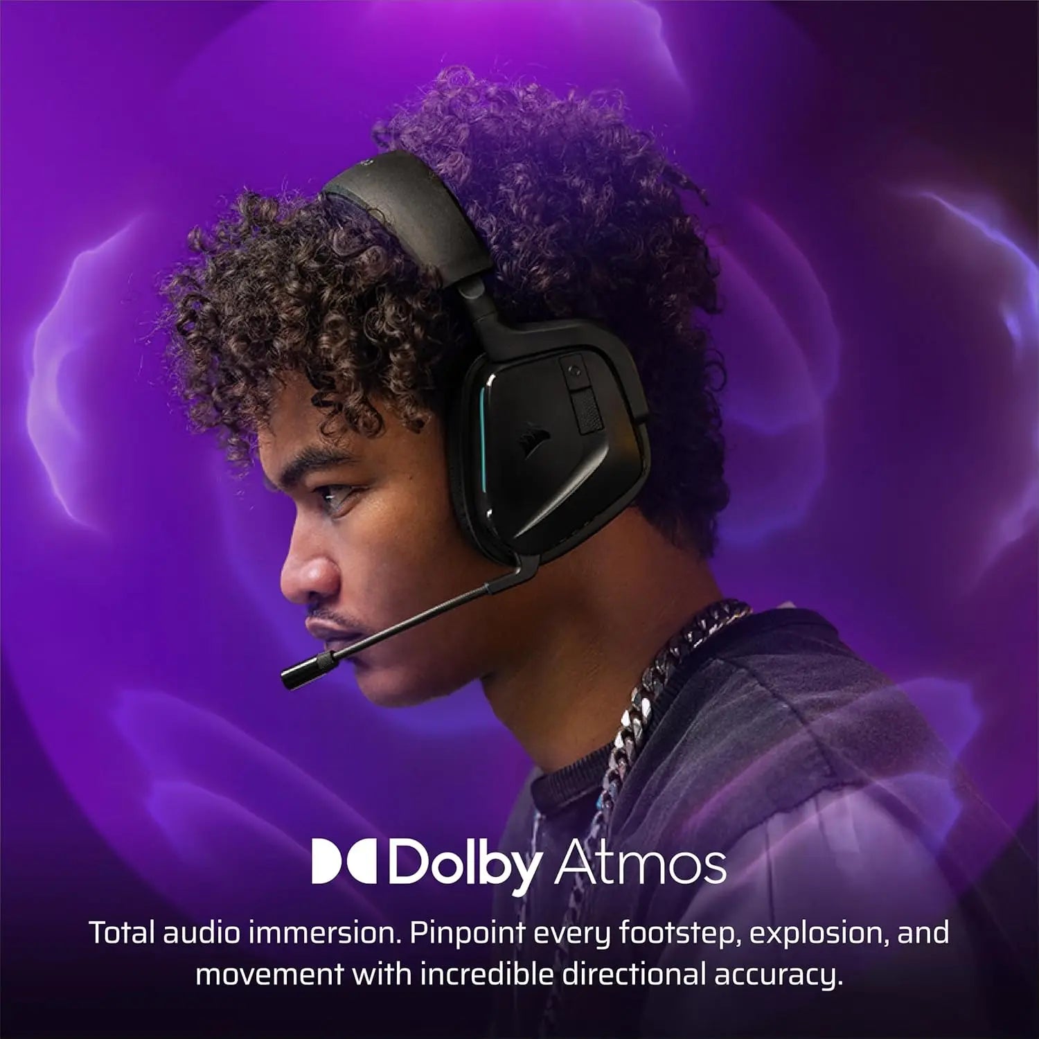 Wireless Gaming Headset with Bluetooth for PC, PS5, PS4, Switch, Mobile – Dolby Atmos, 70 Hr Battery, Dual Wireless