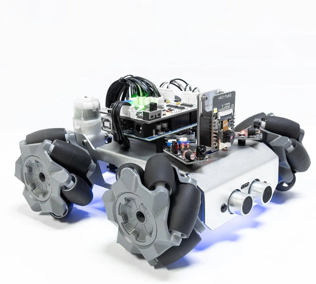 Smart Robot Car Kit with FPV Camera, App Control, Compatible Arduino UNO R3 & ESP32 CAM for Adults