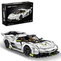 CaDA Master Fantasma Sports Car Building Set C61048W 1:8 Super Cars Brick Kit with 9-Speed Gearbox and Rear Wheel Steering V8 R