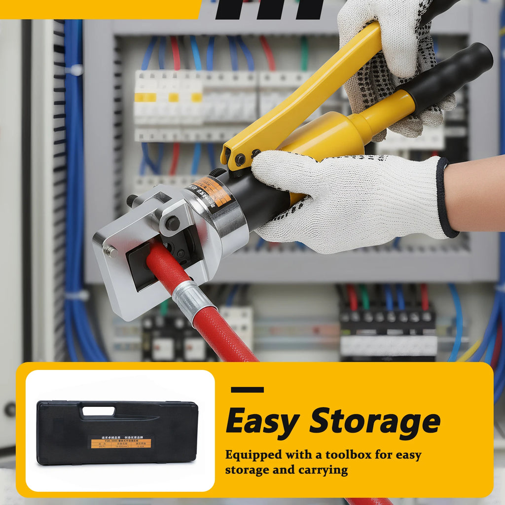 Convenient Cable Crimping Pliers with Toolbox Integrate Wire Crimp Tool Thicken for Repair/Industrial/Electrical