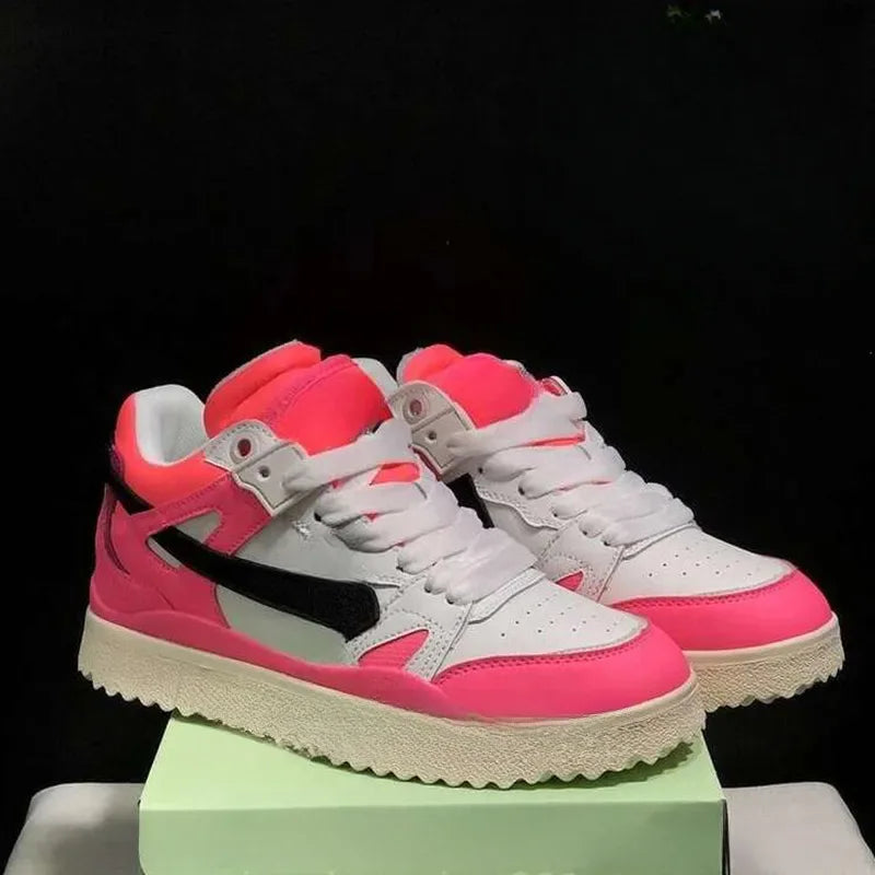 2026 New Panda White Sneakers Men Women Thick Sole Height Increasing Casual Skateboard Shoes Fashion Breathable Sports Shoes