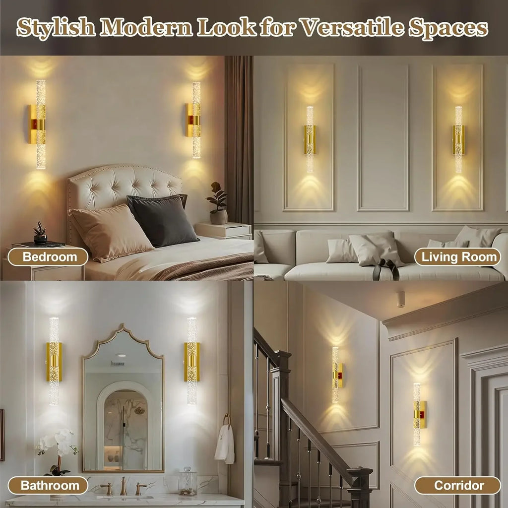 20000mAh Battery Operated Wall Sconces: 17 Inch Rechargeable Wall Lights Set of 2 with Arylic Shade - 3000K-6000K Dimmable Wirel