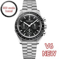 2026 New PAGANI DESIGN Moon Blue Men's Watches Luxury Quartz Watch For Men Chronograph AR Sapphire Waterproof VK63 Men Clock