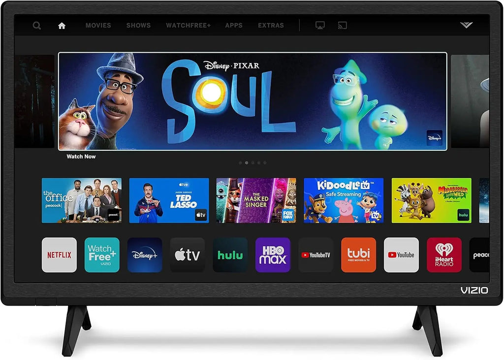 24-inch 1080p Smart TV with AirPlay, Chromecast, Screen Mirroring & 150+ Free Streaming Channels, Renewed Model