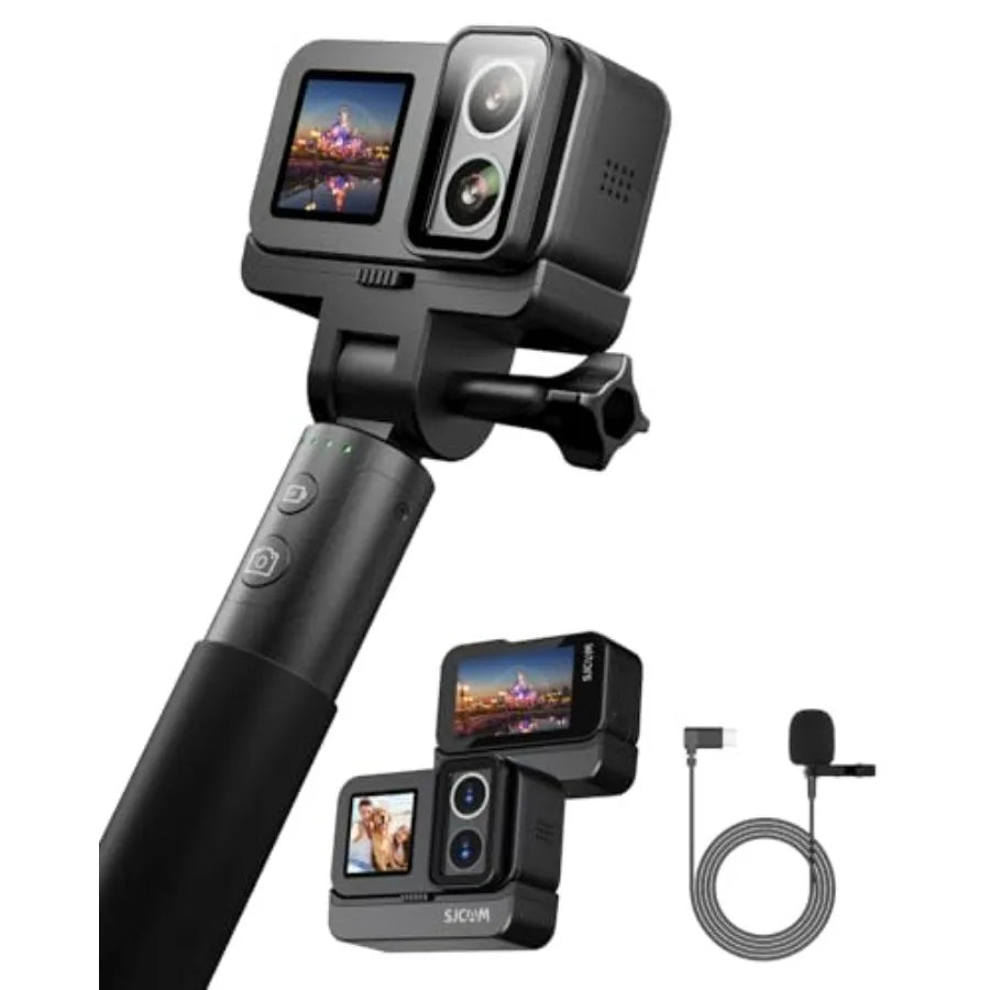 SJ20 Ultra Night Vision True 4K Underwater Action Camera with 8H Battery Dual Lens 4K Resolution 154 Wide-Angle FOV Low-Light P