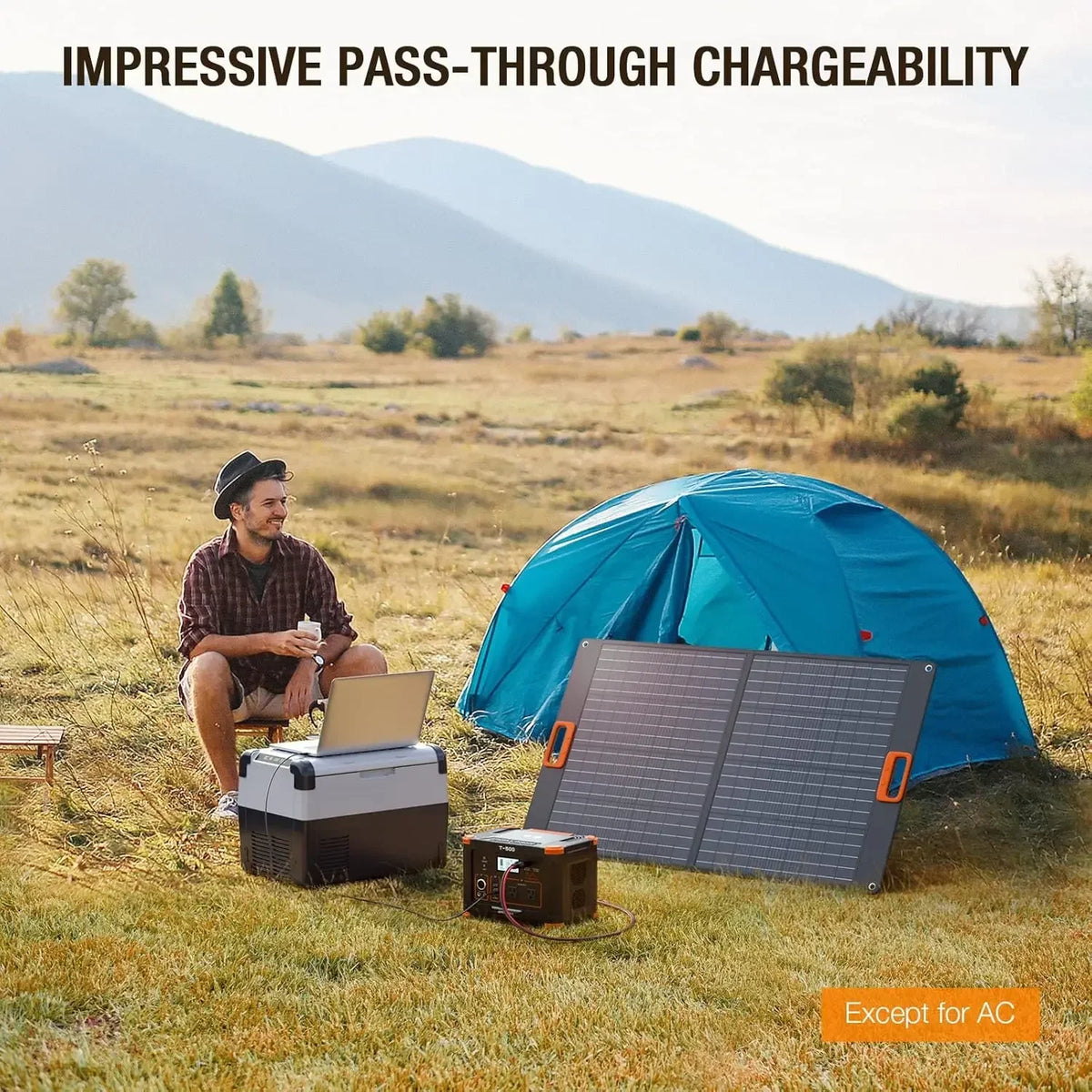 500W Portable Power Station, GRECELL Solar Generator 519Wh (Peak 1000W) Lithium Battery Power Generator with 2*110V AC Outlets