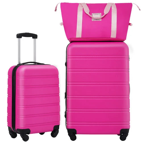 2 Piece Hardside Luggage Set with Bag Spinner Wheels TSA Lock Lightweight 20/24 Inch Travel Suitcase