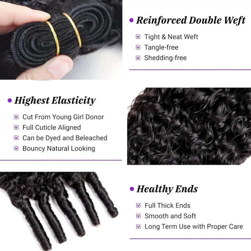 Burmese Curly Bundles Human Hair Sew Brazilian Virgin Remy Hair Extensions In Bundles 30 Inch Raw Hair 3/4Bundles Double Weft