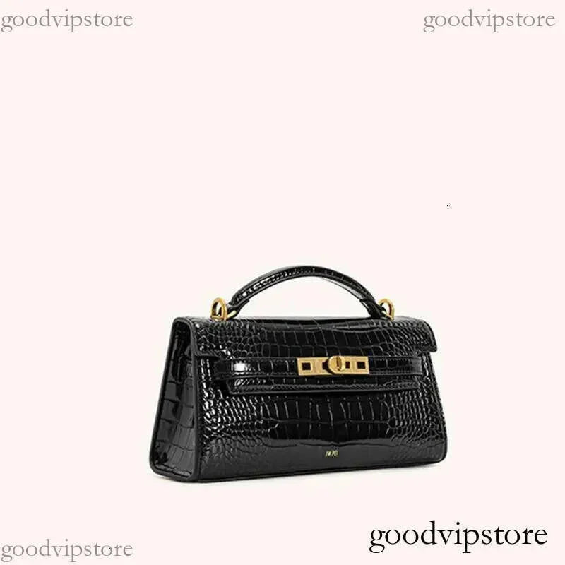 JW Crocodile Pattern Square Single Shoulder Crossbody Bag Leather Handbag For Women S Commuting QIBALIANGPIN xuezhangge