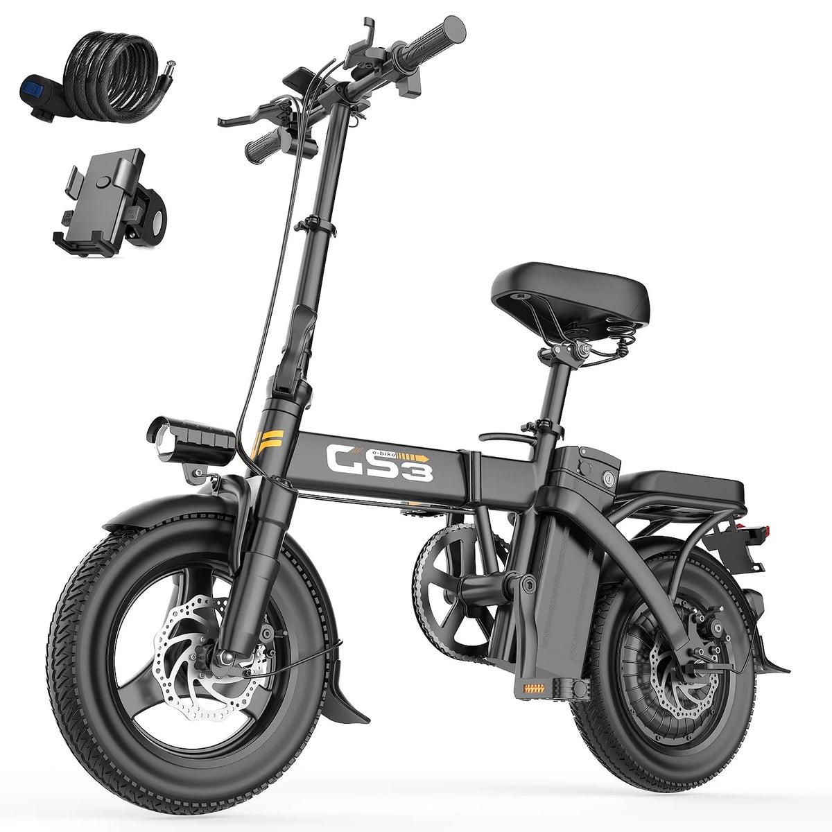 Rated Power 500w (peak 740w)Adult Electric Scooter And Electric Bike, With Seat, 48V 10-15Ah Lithium Battery, Range Up To 10-35