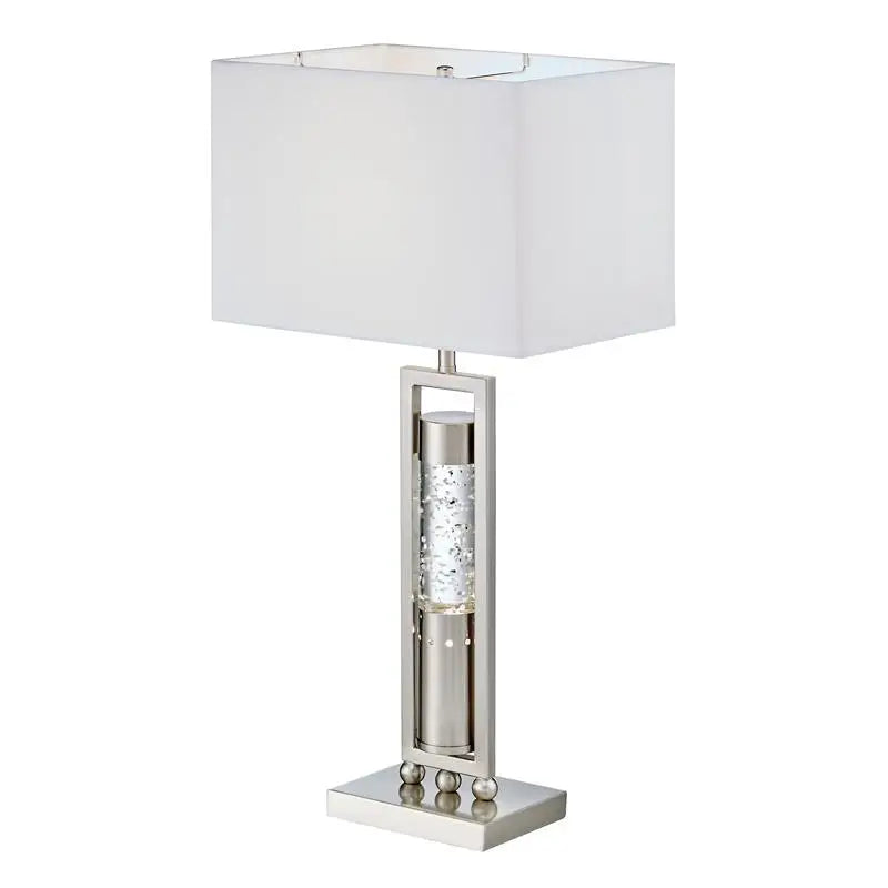 Modern Table Lamp with Water Dancing Light - Sparkling Decorative Home Decor, Satin Night Light for Stylish Interiors