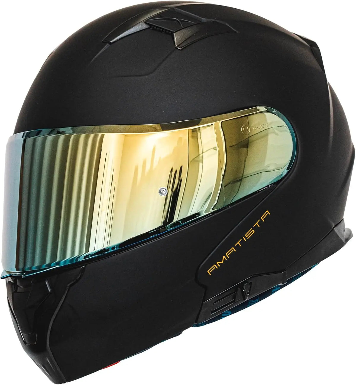 Amatista Modular Flip-Up Dual Visor Motorcycle Helmet-DOT/ECE Approved Lightweight Comfortable and Stylish Helmet for Men and Wo