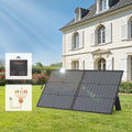 MHPOWOS Solar Charger 110W Portable Solar Panel, High 23.5% Efficiency, IP67 Water & Dustproof Design for Camping, RV Backyard