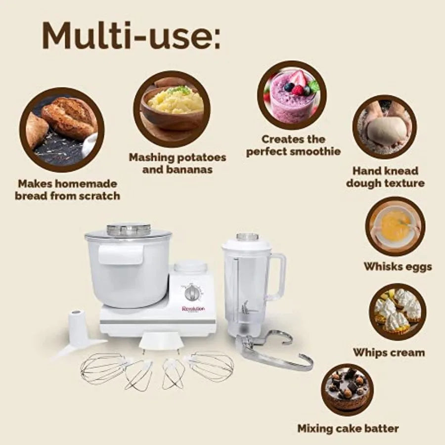 -Complete Bread Dough Mixer Machine with Dough Hook -Bread Kneader and Dough Maker - Dough Kneading Machine Mixers Kitchen Elec