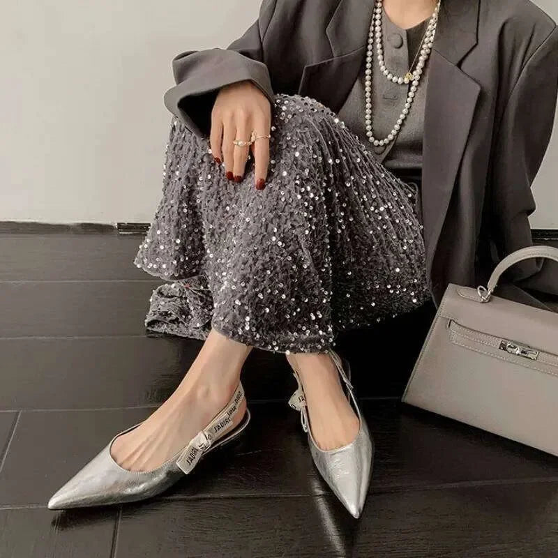 2025 Fashionable Spring New Simple Loafers Outdoor Walking Comfortable Shallow Slip-On Women's Flat Shoes Plus Size