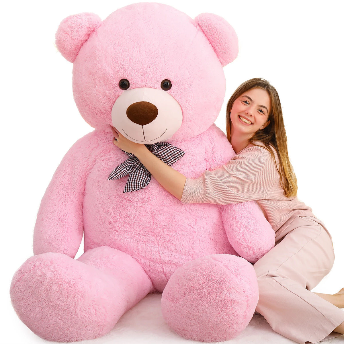 MaoGoLan Giant Teddy Bear 6 Feet Tall, Pink Human Size Big Teddy Bear Stuffed Animal for Boyfriend,Girlfriend,Wife on Valentines