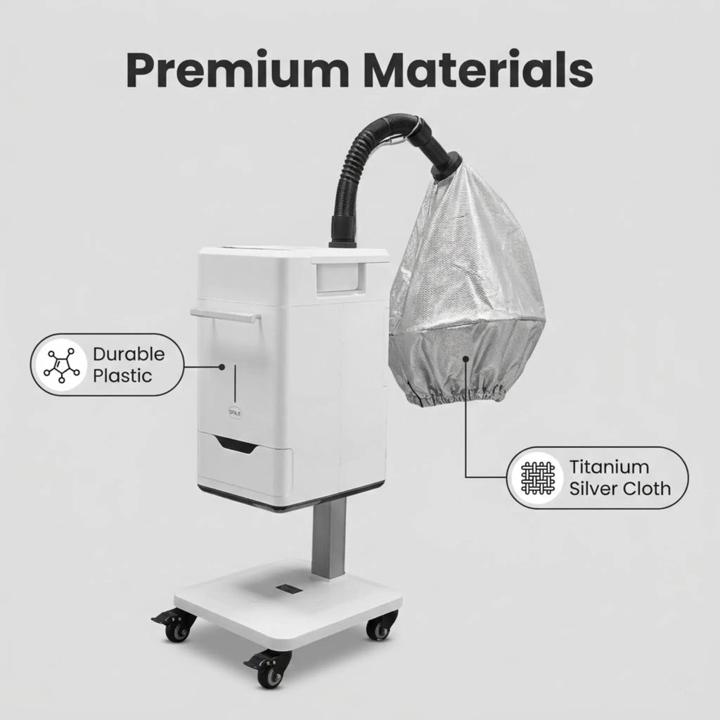 Nano Hair Steamer Machine Home Beauty Salon Floor Stand Micro Mist Damaged Hair Repair Perming Scalp Care Smart Control
