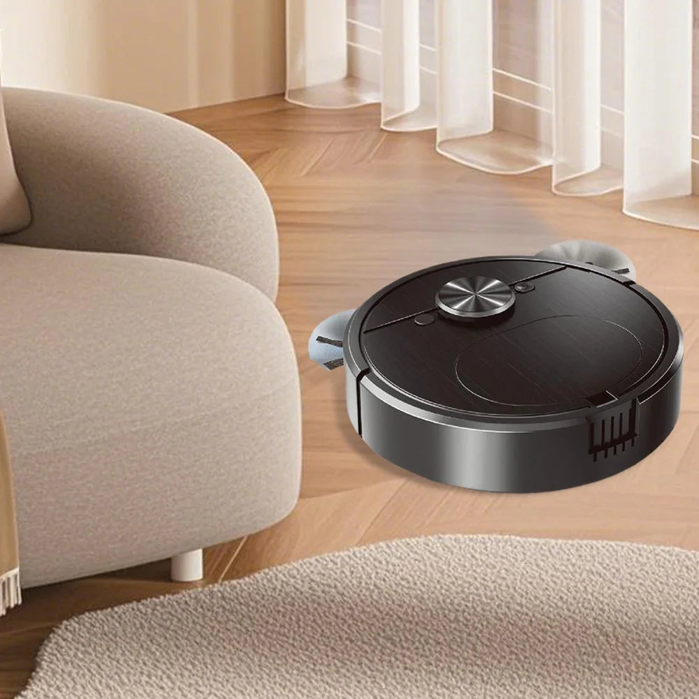 3 In 1 Smart Sweeping Robot with Brush & Mop Robot Vacuum Cleaner Rechargeable Strong Power Sweeping Machine for Home Cleaning