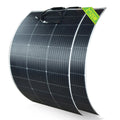 250W(2pcs 125w) Solar Panel 18V Monocrystaillne PV Model Flexible for 12v 24v Battery Charge Outdoor Use, Camping,Home Roof,RV