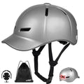 Bike Helmet Adult Men/Women-USB Rechargeable Rear Light CPSC/ASTM Certified 2 Removable Liners Adjustable Lightweight Basebal