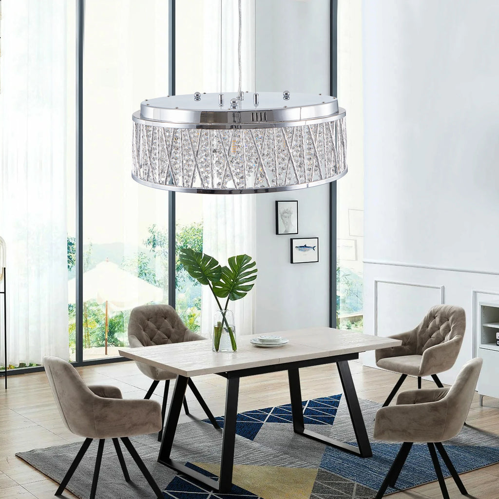 Popular Luxury Design Crystal Lamps, Round Crystal Ceiling Decorations, Crystal Chandeliers for Bedroom Dining Room Living Room