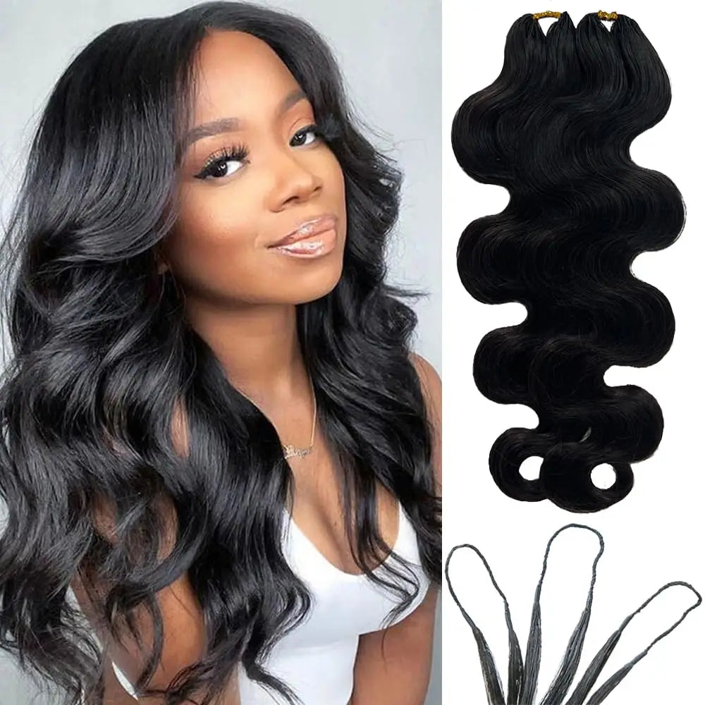 Yaki Crochet Human Hair Extension 30 Inch Yaki Straight Pre Separated Miracle knots Invisible Crochet Hair Bundles Boho Braids