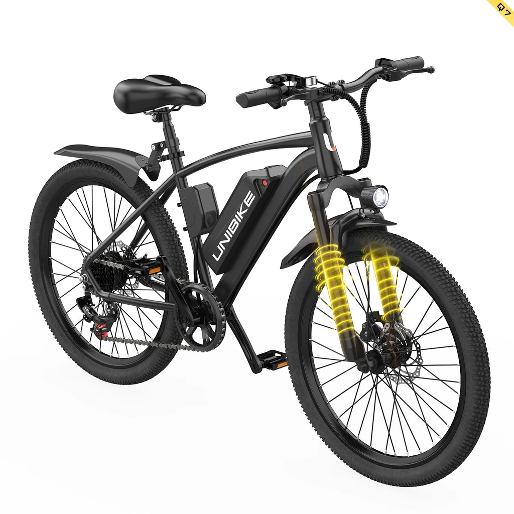 Aairsk Q7  400W Motor 36V 10Ah Battery Electric Bike Adult E-bike 26 Inch Fat Tire E-Mountain bike Off-road Electric bicycle
