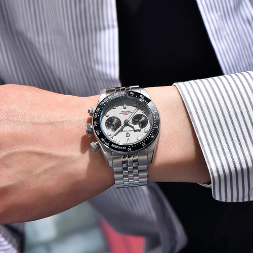2026 New PAGANI DESIGN Retro Panda Mens Watches Luxury Quartz Watch For Men Chronograph AR Sapphire Waterproof Sports Clock Gift