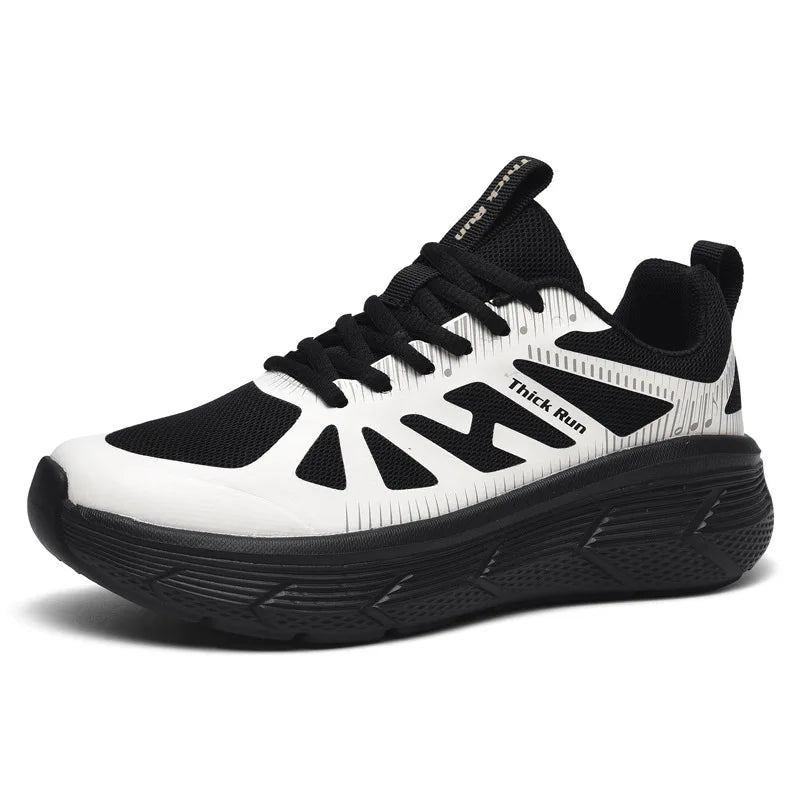 New Men Women Running Shoes Thick Sole Cushioning Sneakers Breathable Mesh Lightweight Jogging Training Athletic Walking Shoes