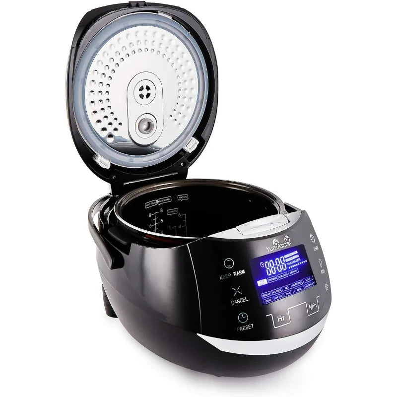 Yum Asia Sakura Rice Cooker with Ceramic Bowl and Advanced Fuzzy Logic (8 Cup, 1.5 Litre) 6 Rice Cook Functions, 120V Power