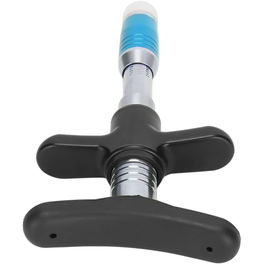 Manual Single-Level Spinal Massager Handheld Back Adjustment Tool - Portable Chiropractic Massage Device (Blue)