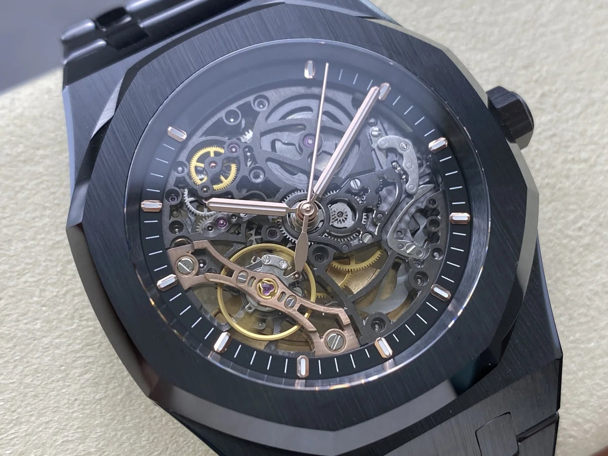 New Luxury Super Quality Mechanical Watch 41mm 3132 Movement 15407 Skeleton Watch