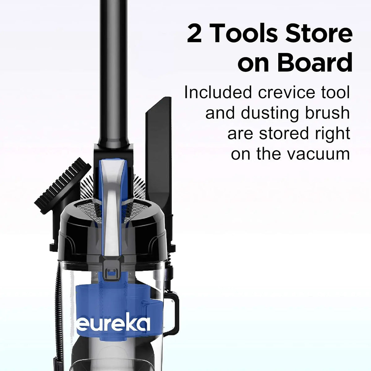 Powerful Bagless Upright Vacuum Cleaner for Carpets and Floors, Lightweight with Replacement Filter, Blue