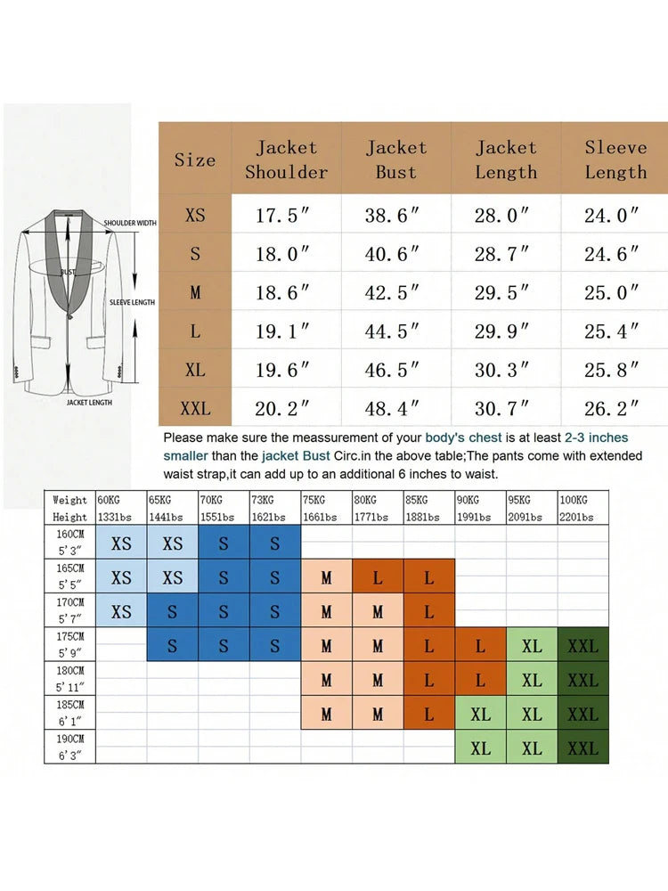 Men's Tailcoat Suit，Mens Suits 2 Piece Slim Fit Double-breasted Swallow Tail Coat for Proms,Concert,Wedding