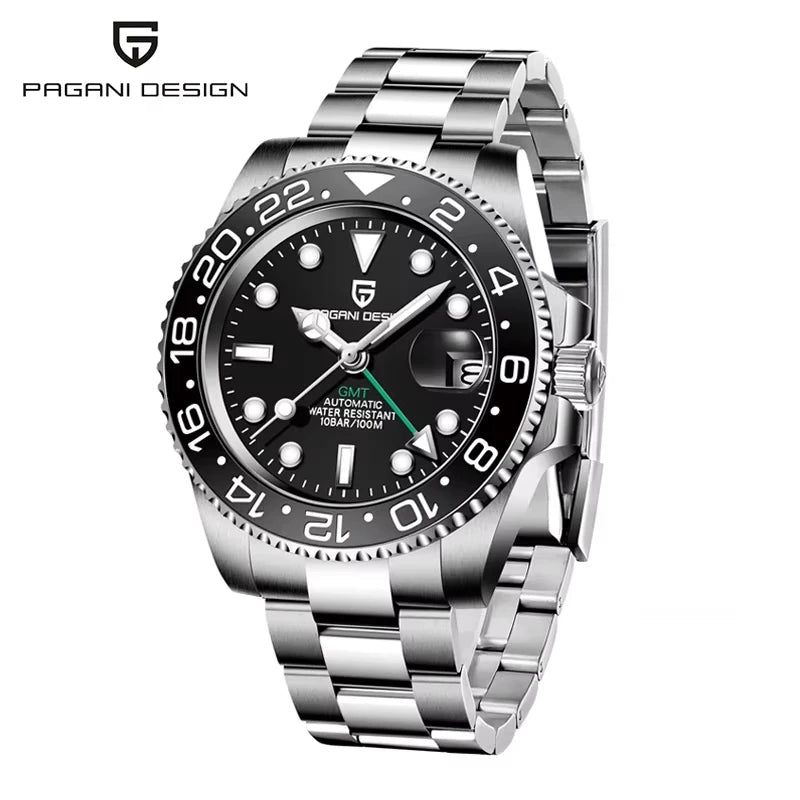 2026 PAGANI DESIGN New Business Men Mechanical Wristwatch 100M Waterproof Sapphire Glass PD-1662 GMT 40mm Watch Men Reloj Hombre
