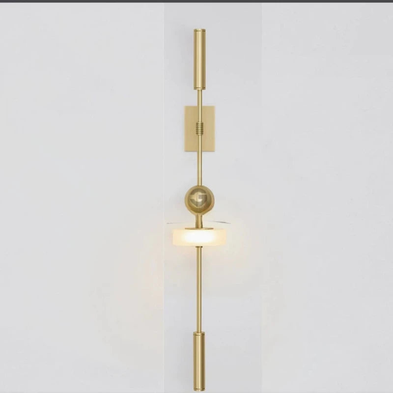 Novelty Brass Wall Light White Acrylic 3 Changeable New Style For Parlor Bathroom Dining Room Bedroom Aisle Dropshipping