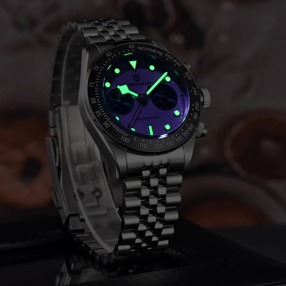 2026 New PAGANI DESIGN Retro Panda Mens Watches Luxury Quartz Watch For Men Chronograph AR Sapphire Waterproof Sports Clock Gift