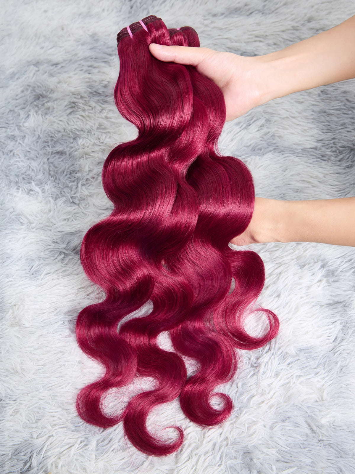 Burgundy 99j Body Wave Bundles Human Hair  Red Colored 1/3/4 PCS Bundle Deals Brazilian Hair Extension Remy Weave Bundles