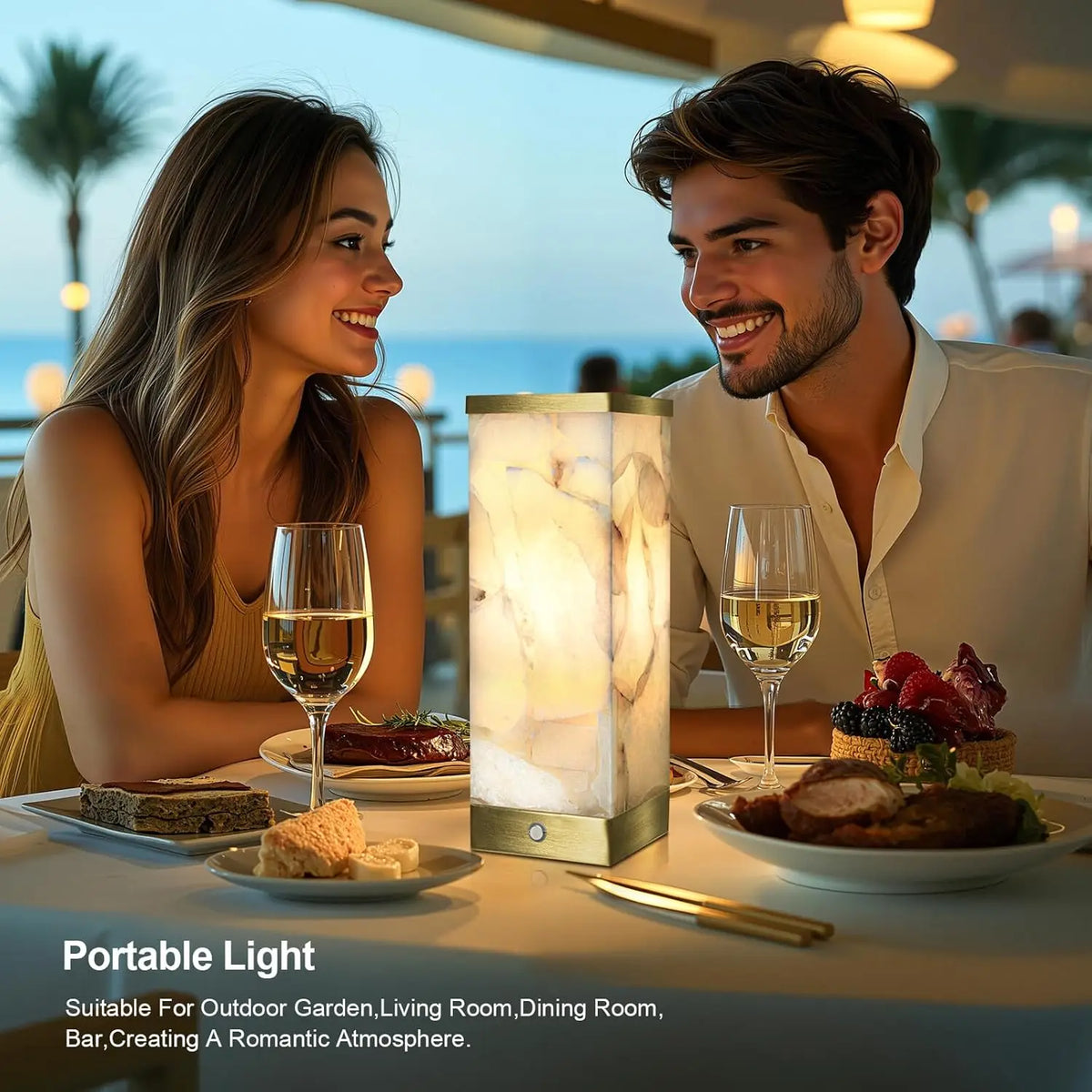 Rechargeable Cordless Table Lamp with Touch Control, 3-Level Brightness, USB-C Charging for Bedroom Living Room Office