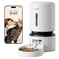Automatic Cat Feeder with 1080P HD Camera and Night Vision 5G WiFi Pet Feeder with 2-Way Audio Low Food Blockage Sensor Motion