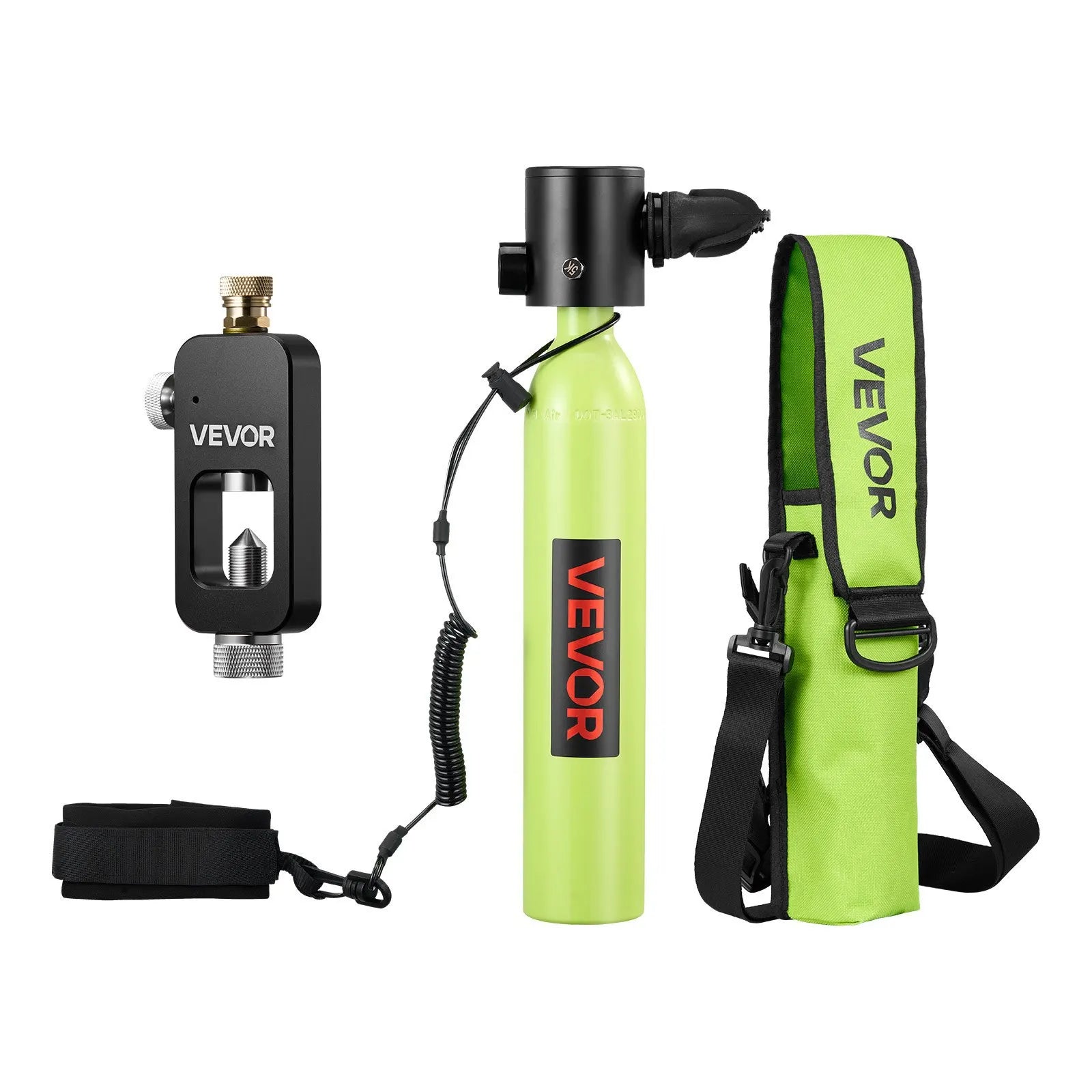 Mini Scuba Tank, 0.5L Portable Diving Tank for Underwater Breathing, Reusable Lung Diving Cylinder up to 10 Minutes Dive Time