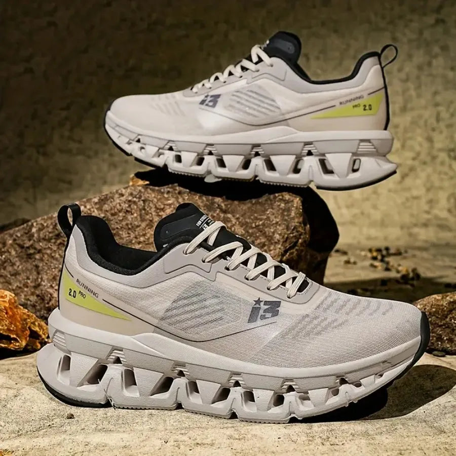 Men's Sneakers Road Running Shoes Outdoor Trail Running Shoes -Slip Wear-Resistant Mesh Breathable Lightweight Hiking Shoes Ind